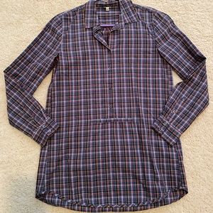 J.Crew Plaid Shirt Dress XS